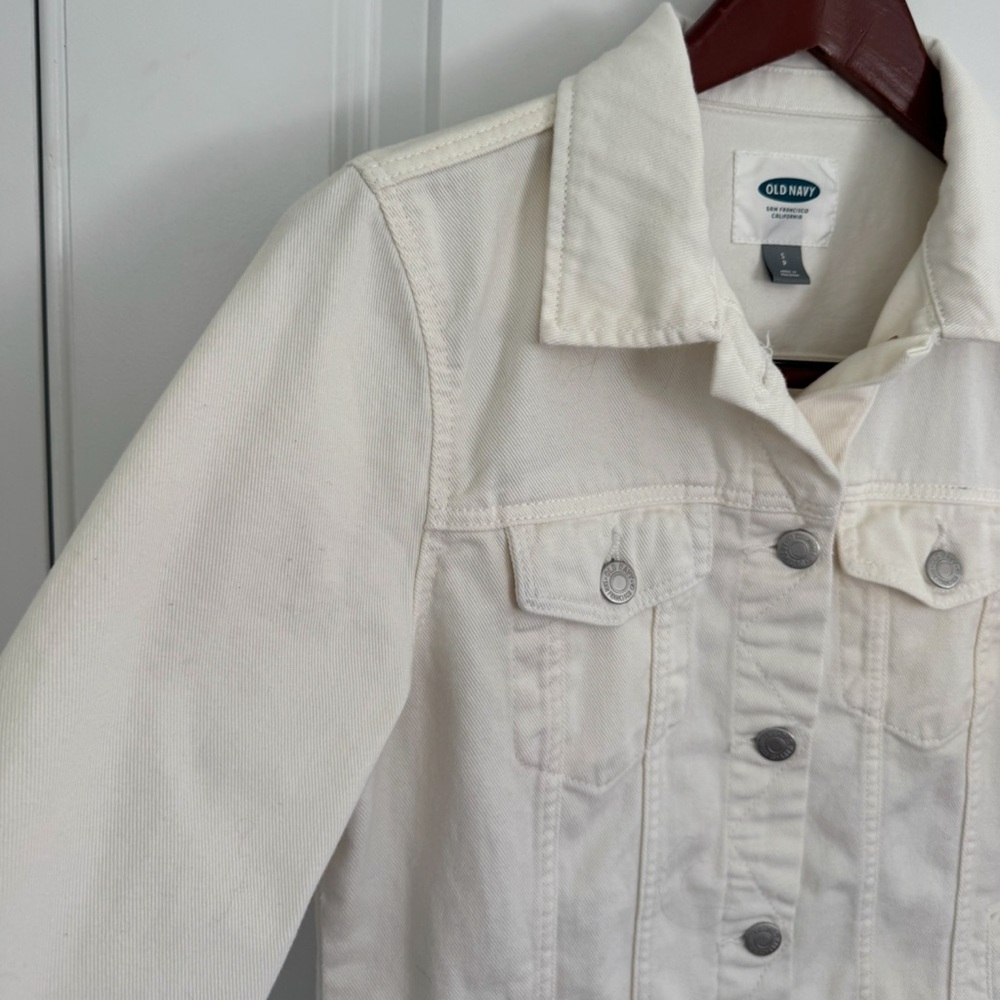 Old Navy White Denim Jacket - Picture 5 of 9